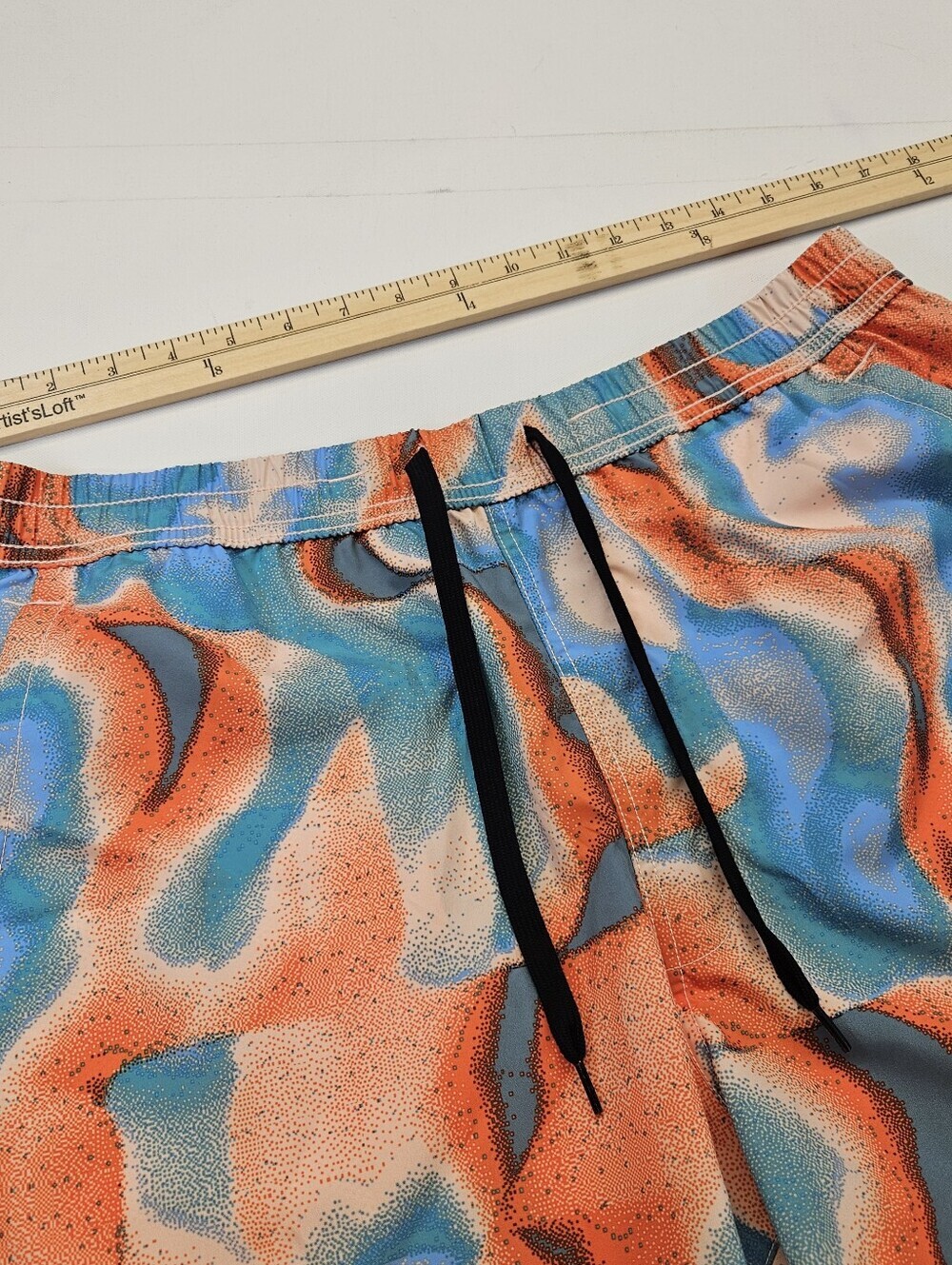 Nike Pro Dri-Fit Athletic Training Shorts Mens Size Large Coral Blue Orange - Picture 3 of 7